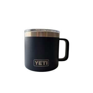 YETI COFFEE MUG 14 OZ Great for Camping Hiking Stainless Steel NWOT With Logo